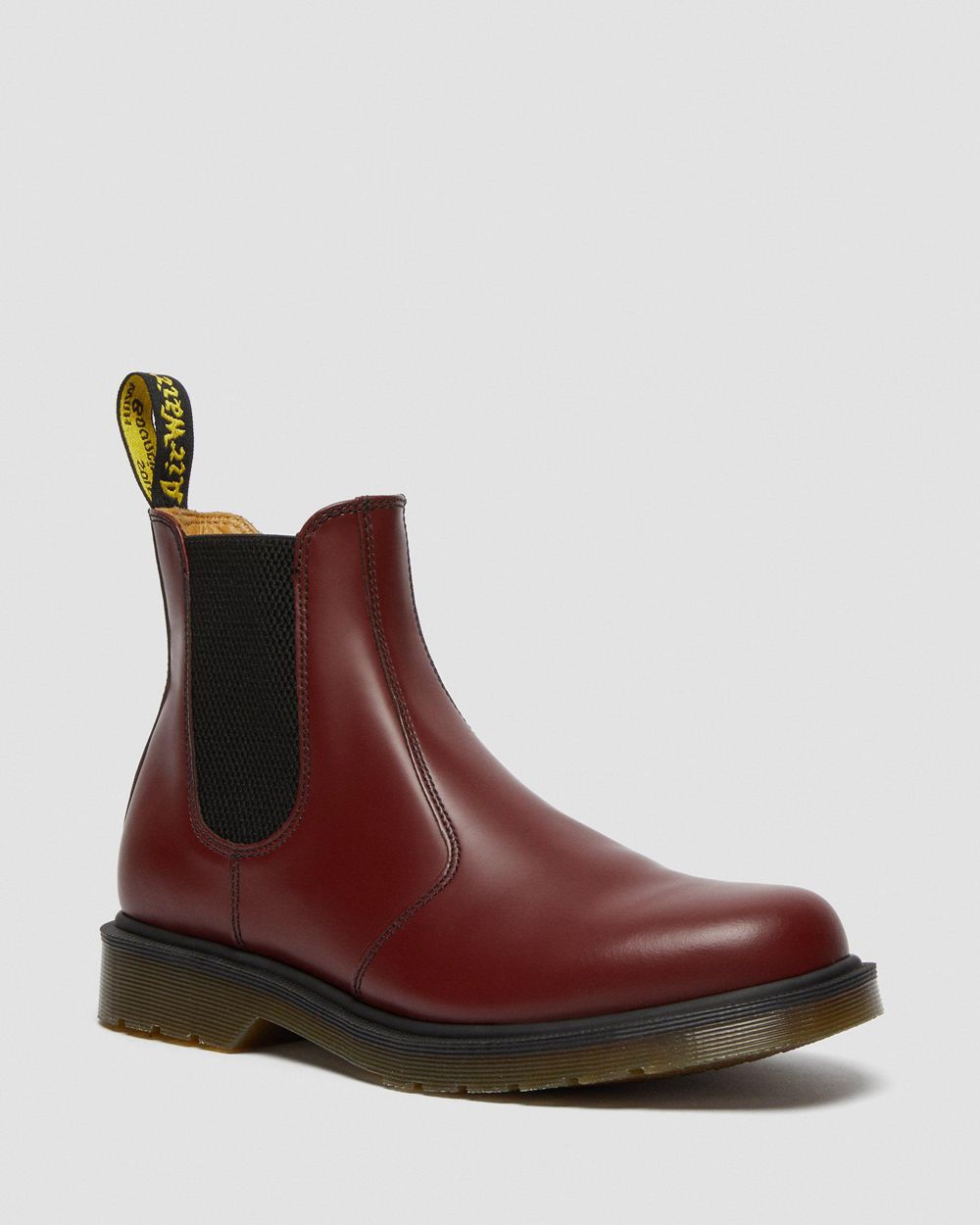 Dr Martens 2976 Smooth Kožené Chelsea Boots Damske ( Červené ) SK 258-NBHCFG